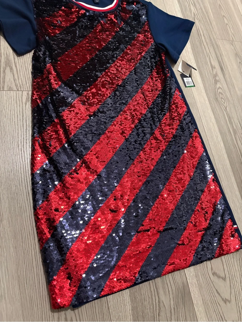 Tommy Hilfiger Girls Sequin Dress Size 12/14